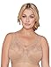 Produktbild Bramour by Glamorise Damen Full Figure Wirefree MagicLift Iridescent Lace Bra-Madison #7001 Vollschalen BH, Nude, 120F