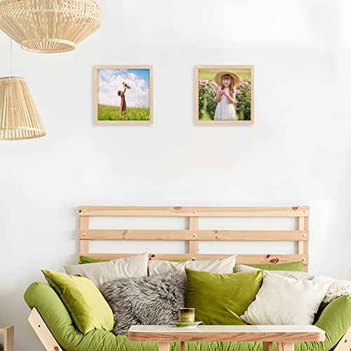Aevete 10X10 Picture Frames Wood 4 Pack Wall Tabletop Square Frames #TOP2