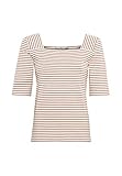 Hochwertiger Jersey HALLHUBER Ringelshirt mit Karree-Ausschnitt leicht tailliert Make-up, 38