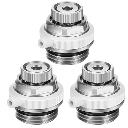 3 Pièces Vanne de Purge de Radiateur Automatique, 1/2 évent Automatique, Purgeur Automatique Chauffage, Vannes de Purge, Air Évent Automatique en Laiton à Air à Coupure