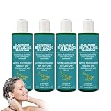 Rosmarin-Shampoo, Volumen-Shampoo für dünner werdendes Haar, stärkende Haarpflege, Kopfhaut- und...