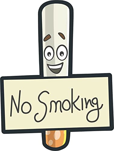 Skywalk MDF Fridge Magnet with Funny and Inspiration Quotes-No Smoking,Perfect for Gifting and Decoration