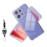 Nutmeg Motorola edge 50 pro 用のケース クリア 耐衝撃 透明TPU 軽薄 motorola edge 50 pro カバー スマホケース スマホカバー ストラップホール付 高い透明度 携帯に便利 指紋防止 黄変防止 落下防止 耐衝撃 傷つけ防止 保護ケース
