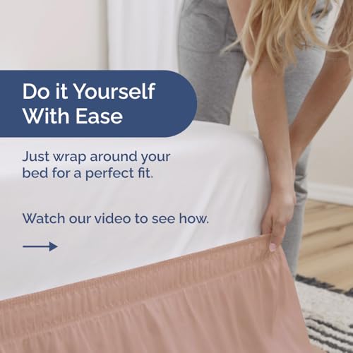 Cache-sommier facile à installer pour cacher le dessous du grand lit - 4