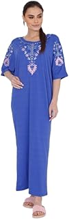 ZECOTEX Women A Distinctive Viscose Nightgown Wiht 2/3Sleeve