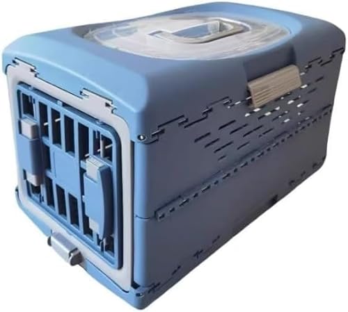 Rutexc ペットキャリーケース ハードタイプ 折りたたみ式 犬猫兼用 航空輸送対応 通気性良好 軽量 収納便利 旅行・キャンピング用
