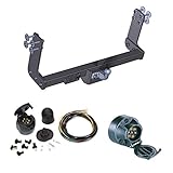 Stußstangedemontage: NEIN AHK Anhängerkupplung mit Elektrosatz 7 polig für Mercedes Sprinter W901-905 / VW 28-46 95-06 Fahrgestell/Pritsche Anhängevorrichtung Hängevorrichtung - starr, mit angeschraubtem Kugelkopf