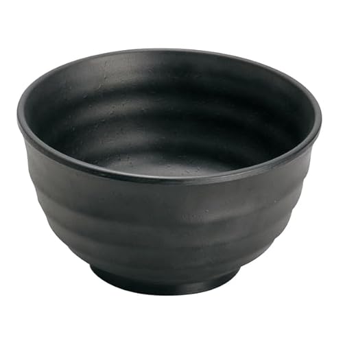 マイン メラミンウェア 飯器 黒 小 M11-145 390ml φ122×H70mm 椀 No.0362040 【ご注意:画像は代表画像です。カラーやサイズは商品名を必ずご確認下さい。】