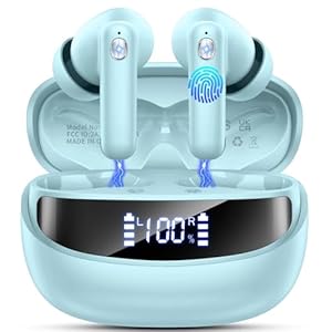 Nerunsa 2026 Bluetooth Kopfhörer, Kopfhörer Kabellos Bluetooth 5.4 HiFi Stereo, 50 Std Spielzeit In Ear Kopfhörer mit ENC Noise Cancelling Mics, Ohrhörer