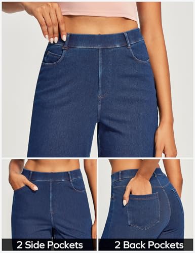 Ewedoos Wide Leg Jeans Woman High Waisted Stretchy Baggy Jeans for Women Pull On Trendy Womens Jeans Straight Denim Pants3