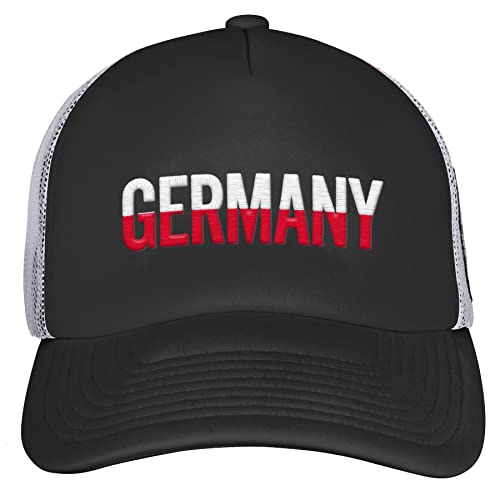 Official 2023 Women's Football World Cup Adult Classic Trucker Cap, Germany Black - Image 2