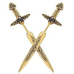 Gold - black cubic zirconia