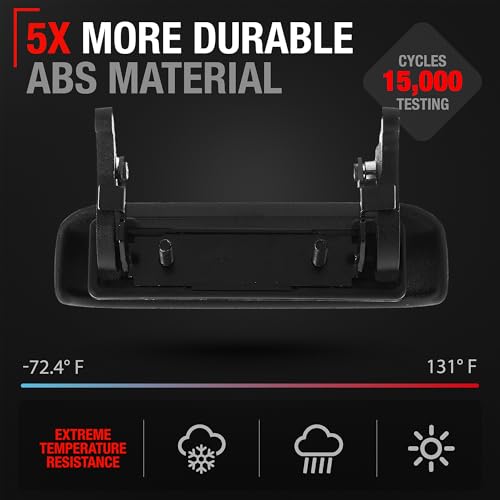 Image of T1A Tailgate Handle - Compatible with 1998-2011 Ford Ranger - Textured Black - OEM 1L5Z9943400AAA, 1L5Z-9943400-AAA, 1L5Z 9943400-AAATEX, 77872, FO1915109 (Pack of 2)