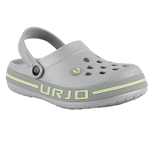 Image of URJO Streak Kid's Clogs /Sandals with Adjustable Back Strap Ultra Soft & Flexibility Anti Skid Comfortable Waterproof Daily Mules Clogs /Sandals Boy's & Girl's