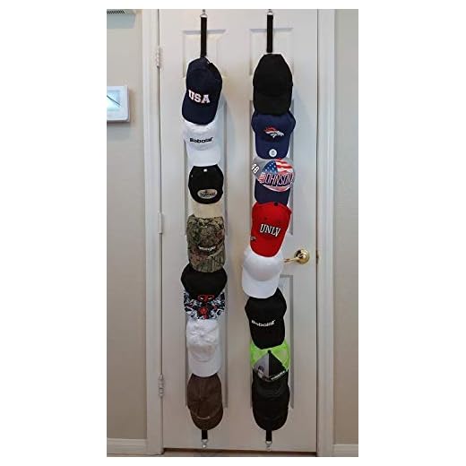 organizador gorras Gorra de béisbol para almacenamiento. Se puede utilizar para dos habitaciones después de la puerta. Excelente soporte organizador de almacenamiento de bola para sombreros.