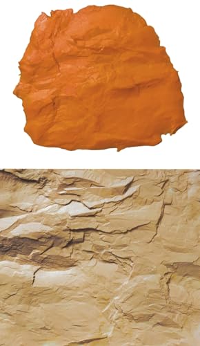 Stampo per intonaco stampato in gomma poliuretanica finta pietra, Rock mat 18, cm 50 x 45 circa, per stampi per pavimento e stampi per pietra