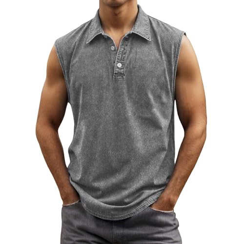 Débardeurs pour hommes de gym et course à pied respirants