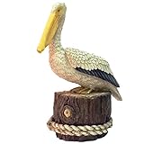 Homestyles - Life's A Beach - Summer Pelican Sitting on a Pillar Nautical, Coastal, Pool, Patio, Hom