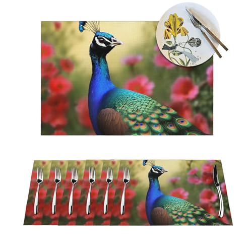 Sets de table antidérapants et résistants à la chaleur lot de 6