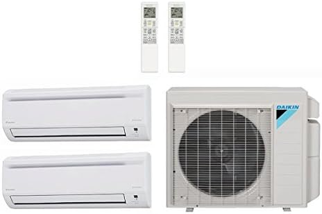 Daikin 48,000 Btu 17.7 Seer Multi Zone Ductless Mini Split Heat Pump System (AC and Heat) - 24K-24K