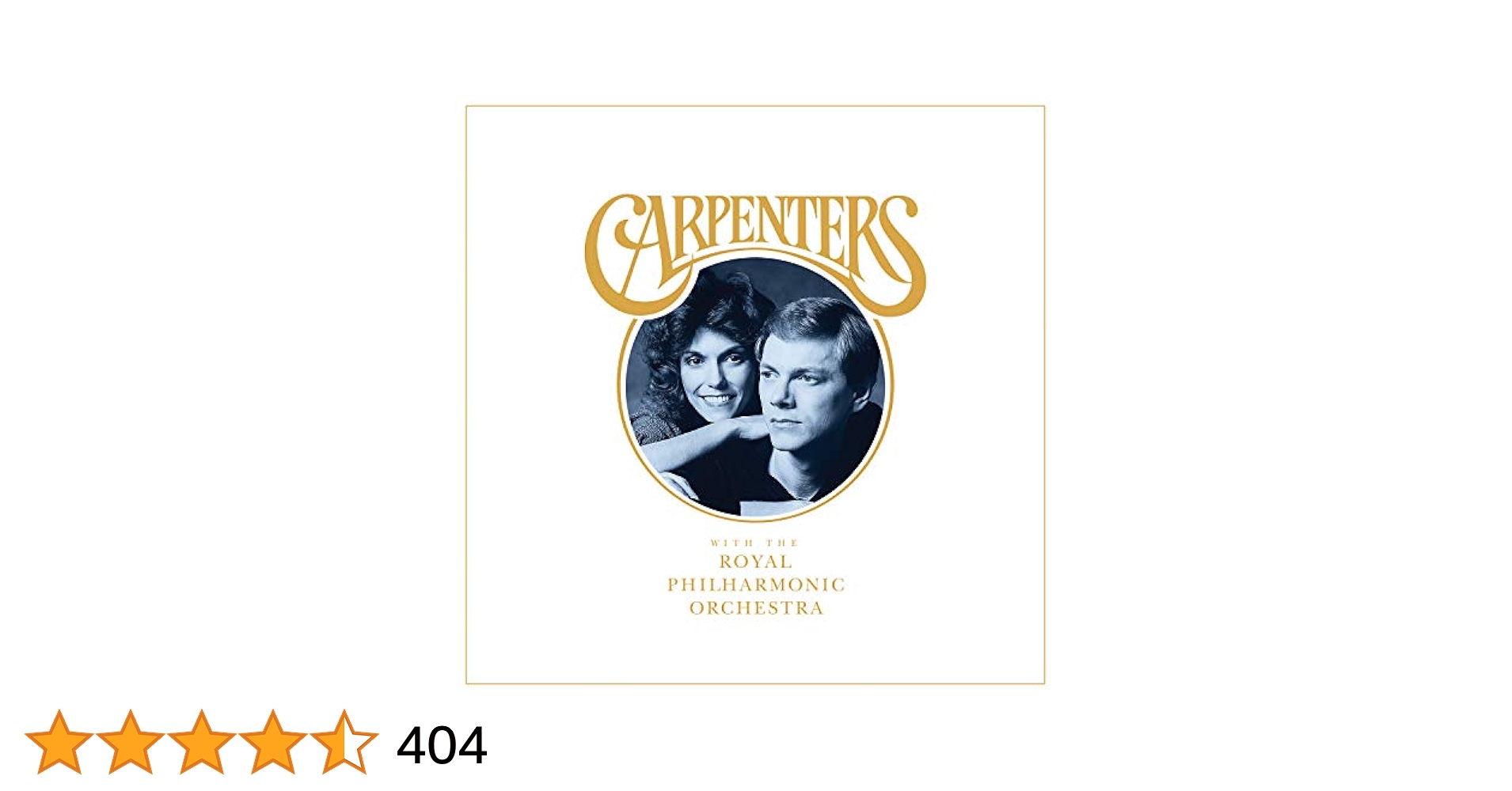 Amazon.co.jp: Carpenters With The Royal Philharmonic