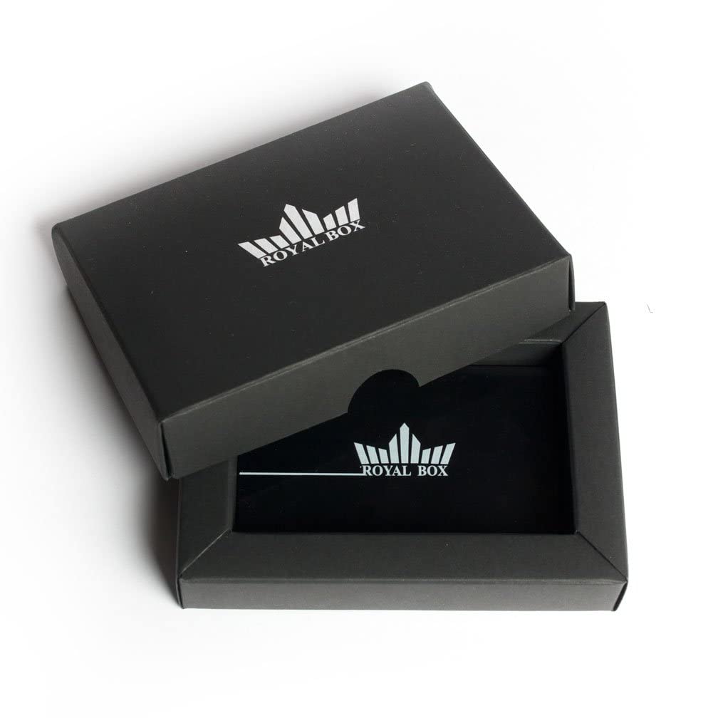 Royal Box Plastic - Rangement compact avec 8 compartiments et paille en aluminium - Lecteur d'enregistrement blanc