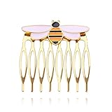 queen bees ✿Paket enthält: 1 Stck zhiwenCZW Frauen Haarnadeln wundersame Biene Kamm Gold Haarkamm Marienkäfer Partei liefert Tier Emaille Haarschmuck Kostüm