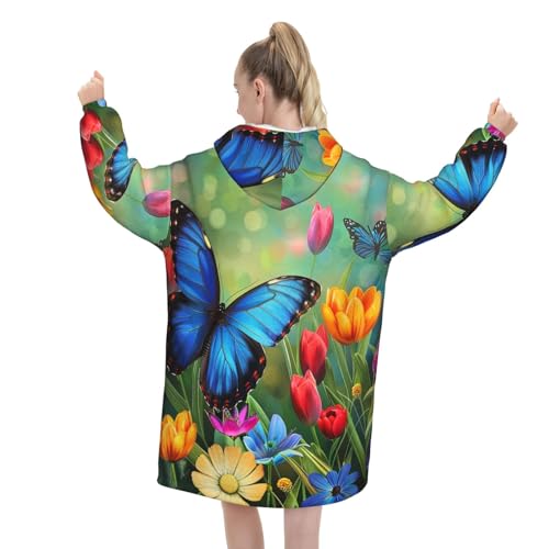 Couverture à capuche en flanelle portable douce et chaude de qualité supérieure - 3