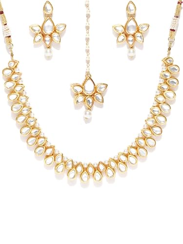 Joyas Kundan de latón bañadas en oro para deslumbrar en bodas y galas
