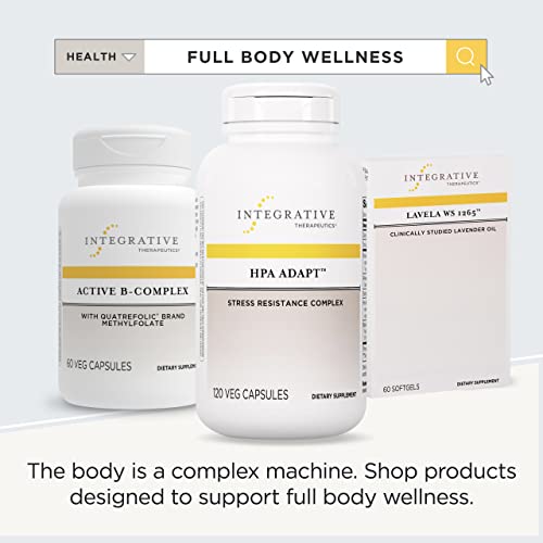 Integrative Therapeutics Hpa Adapt - Supports Healthy Stress Response* - With Ashwagandha, Maca, Holy Basil & Rhodiola - Gluten Free - Soy Free - 120 Vegan Capsules #TOP5