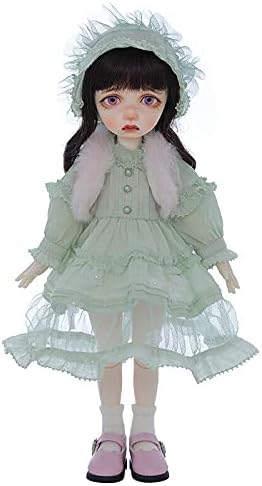 Miniatura 9 de 16 BJD Muñeca Femenina Niña Muñecas Cara Maquillaje Ropa Cambiable Ojos Cabello Conjunto Completo