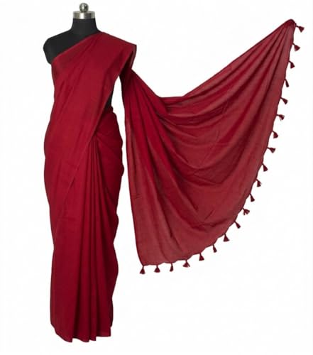 Ethnics of Kutch red modal silk saree – image 3