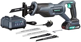 Amazon Brand Denali by SKIL 18 V (20 V Max) Reciprocating Saw Kit, Includes 2.0 Ah Lithium Battery and Charger