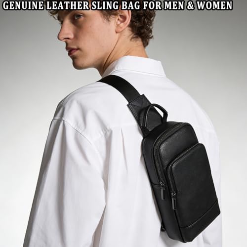 JulBean Genuine Leather Chest Bag