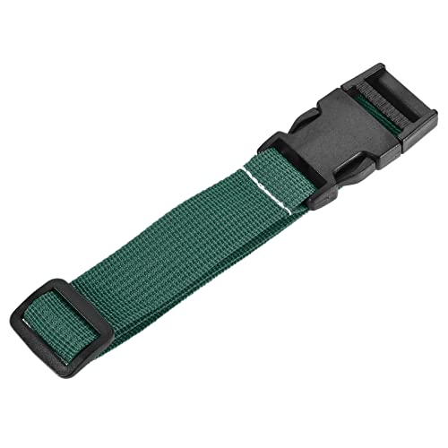 Image of MECCANIXITY Utility Strap with Buckle 1x20 Inch Polyester Quick Release Adjustable Belt for Travel Outdoor Bag Luggage Packing (Light Green)