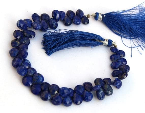 Perles lapis lazuli bleu pour créer vos bijoux d'été et colliers bohèmes