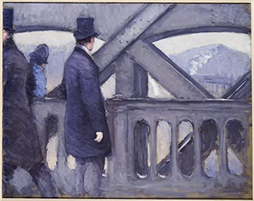 Tableau Le Pont de l'Europe Gustave Caillebotte poster impression d'art vintage pour chambre 60x90cm