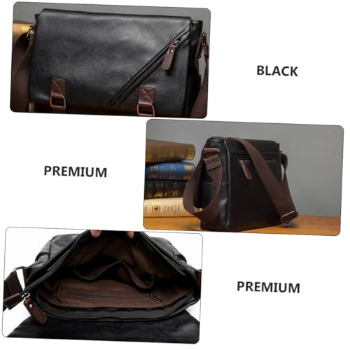 LIFKOME 1pc Men Multi-function Business Pu Material Stylish Single-shoulder Design for Outdoor Everyday Use for Storing Smartphones Cash and Essentials4