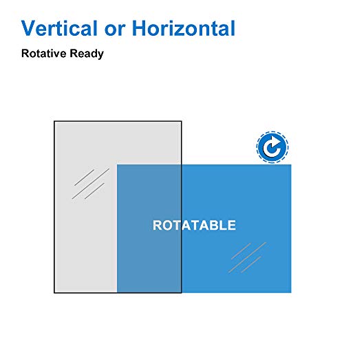 Xinyang 800x600 Rectangular Heated Bathroom Mirror with Touch Lights,Wall Mounted,IP44,Vertical or Horizontal