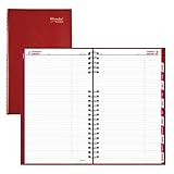 Brownline 2020 CoilPro Daily Planner, Hard Cover, Red, 13.5 x 7.875 Inches (C551C.Red-20)