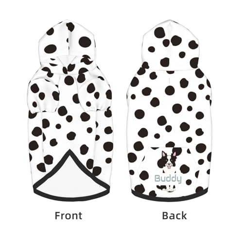 Nquaneq SPNA-125-DOGFU-5 Custom Halloween Dalmatian Dog Costume, Cute Animal Dalmatians Print Winter Clothes Sweaters thumb #5