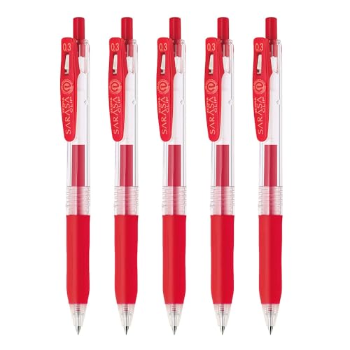 Stylos gel Zebra Sarasa Clip 0,3 mm rouge l'outil idéal pour vos notes de cours