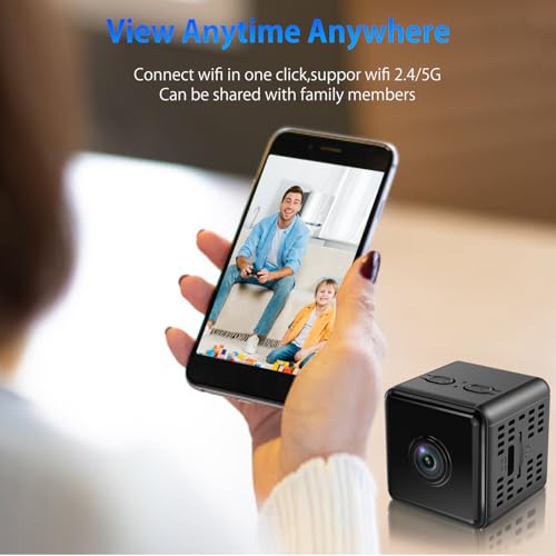 Image of Hidden Camera,1080P WiFi Spy Camera - with Night Vision & Motion Detection, Wireless Indoor Security Camera for Pet /Baby /Nanny, App Live Feed, Smallest Smart for Home Monitoring