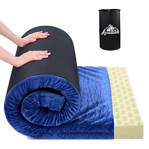 ArcadiVille CertiPUR-US Memory Foam Sleeping Pad for Camping 3.15