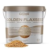 GiDeli Semillas de lino doradas, 20 kg, semillas crudas enteras Omega-3 y fibra, ideal para batidos, cereales, hornear y ensaladas (20000 g)