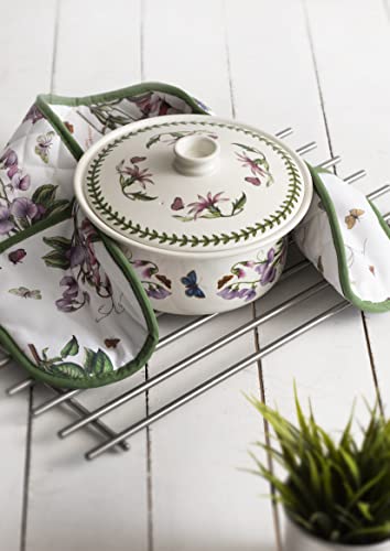 Portmeirion Botanic Garden Covered Casserole | 3 Pint Casserole Dish With Sweet Pea Motif | Made From Porcelain | Oven, Dishwasher, And Microwave Safe #TOP5