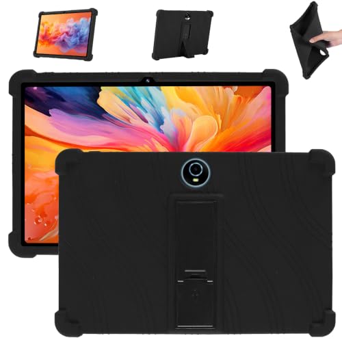 Coque pour tablette Android 14 silicone antichoc noir 10.1 pouces JIKOCXN C5