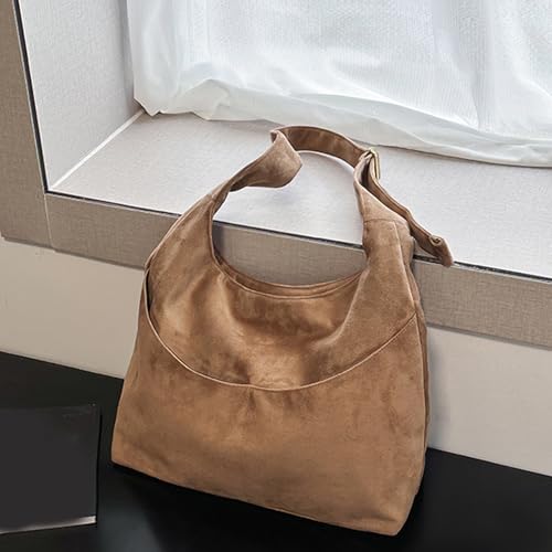 Sac en daim de qualité supérieure, l'élégance texturée d'un grand cabas à bandoulière chic - 5