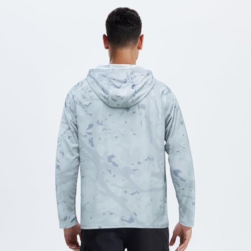 LOOGU Men's UPF 50+ Sun Protection Hoodie Shirt Long Sleeve, Rash Guard SPF T-Shirts for Fishing Hiking - Image 7