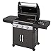 Campingaz Gasgrill 3 Series Classic EXSE, BBQ Grill mit 3 Edelstahl-Brennern und Seitenkocher, Standgrill mit Deckel und Thermometer, InstaClean Reinigungssystem und Culinary Modular System